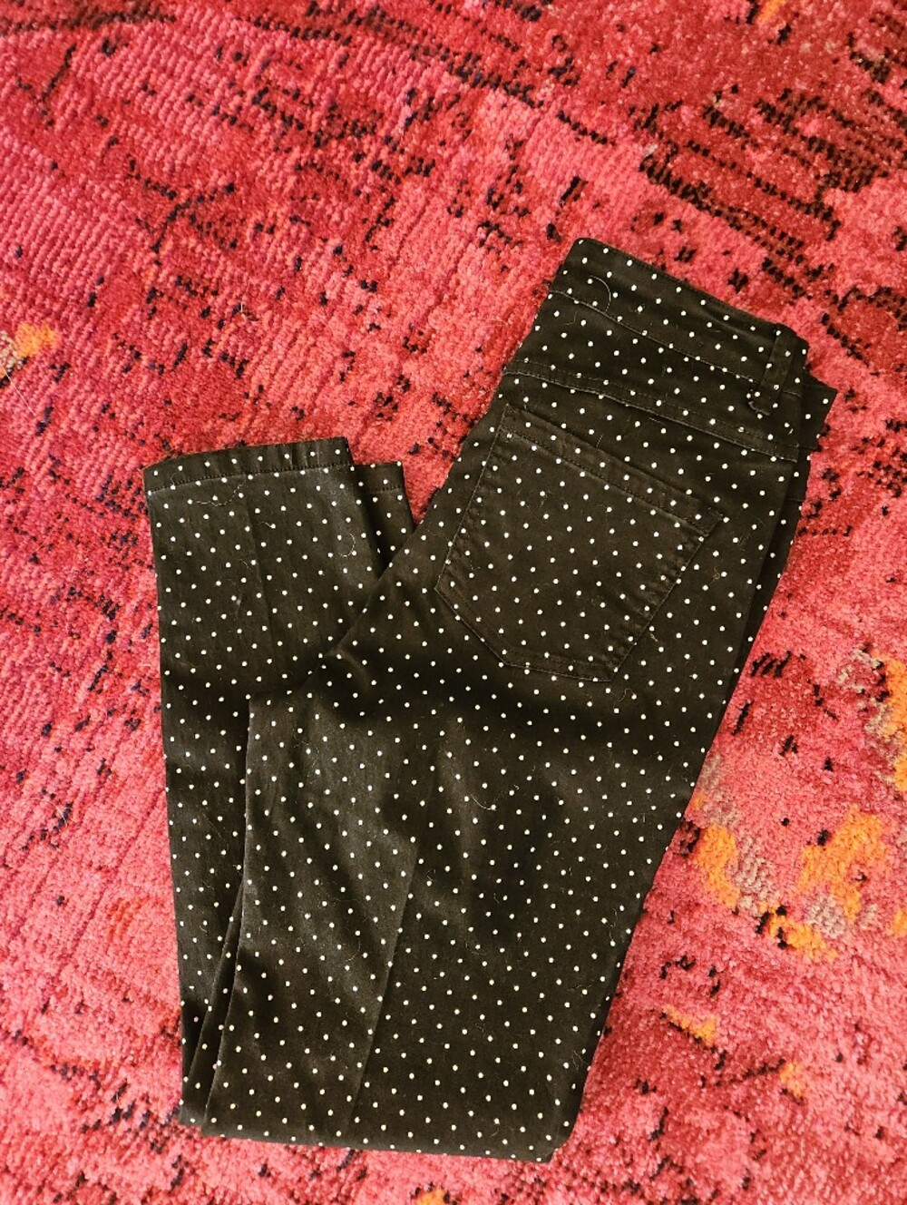 FDJ Black Polka Dot Stretch Jeans